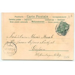n°22450 - Postkarte mit Veilchenduft - Clapsaddle - Jeune couple d'elfes dansant au-dessus de violettes
