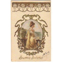 n°22454 - Carte Gaufrée...