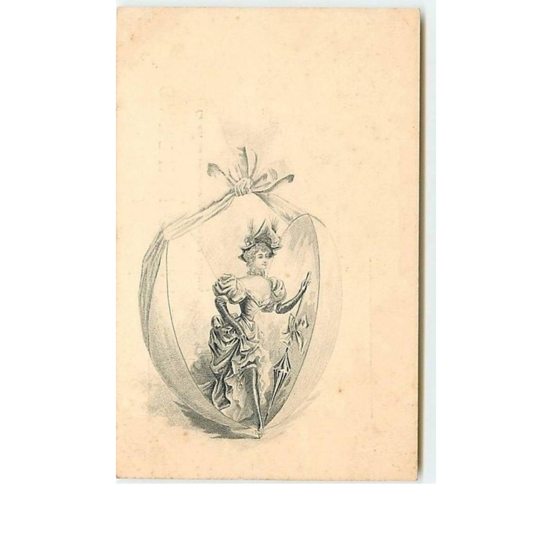 n°11488 - Elégante sortant d'un oeuf
