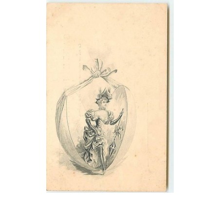 n°11488 - Elégante sortant d'un oeuf