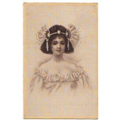 n°22503 - Carte Tissée Soie...