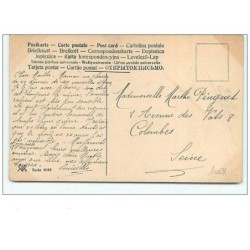 n°10068 - Carte Fantaisie peinte à la main - Voilier