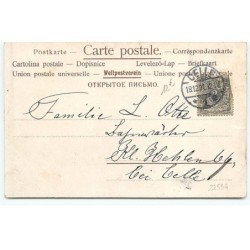 n°22534 - Noël - Fröhliche Weihnachten - Anges, l'un portant un sapin et un autre un cadeau