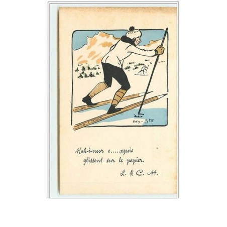 n°2254 - Ary-Sto - Koch-i-noor e...xquis glissent sur le papier - ski