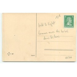 n°22546 - Prosit Neujahr - Hold to Light - Femmes avec des bébés dans les bras