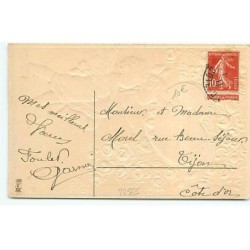 n°22565 - Carte Gaufrée - MSIB n°13881 - Bonne Année - Anges postant une lettre