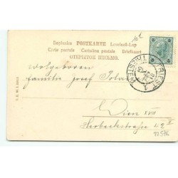 n°22576 - Nouvel An - Prosit Neujahr - Homme a califourchon sur un cochon