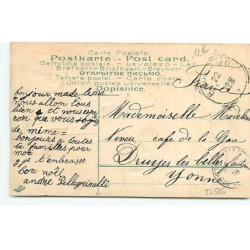 n°22586 - Carte Gaufrée - Enfants et anges dormant