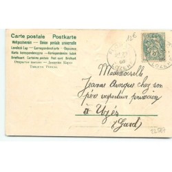 n°22587 - Carte Gaufrée - Clapsaddle - Heureux Noël Henri - Ange près d'un sapin décoré de bougies