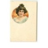 n°11500 - Portrait d'une jeune femme dans un médaillon