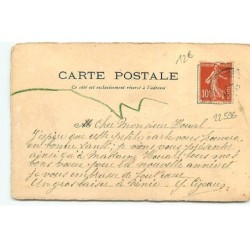 n°22596 - Carte peinte à la main - Papillons au clair de lune