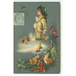 n°22599 - Carte Gaufrée -...