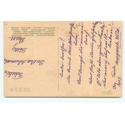 n°22612 - Carte Gaufrée - Herzlichen Glückwünsch zum NeuenJahre - Ange apportant une lettre à une jeune fille