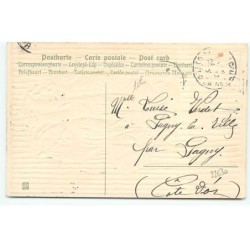 n°22630 - Carte Gaufrée - Joyeux Noël - Une jeune fille enlassant une jeune femme