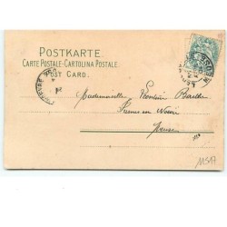 n°11517 - Carte Illustrateur - Art Nouveau - Oeillets Blancs - Meissner serie1203