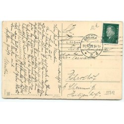 n°22718 - WL - Viel Glück und Wohlergehen im Neuen Jahre - Jeune femme tenant un verre et des roses
