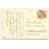 n°22721 - Carte Gaufrée - Gesegnete Weihnachten - Ange gardien au-dessus d'un village