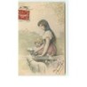 n°11529 - Carte Fantaisie - MM Vienne n°300 - Joyeuses Paques - Femme et Enfant