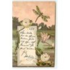 n°22763 - Fantaisie - Art Nouveau - Libellules volant autour de nénuphar