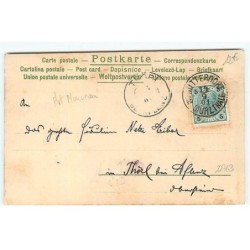 n°22763 - Fantaisie - Art Nouveau - Libellules volant autour de nénuphar