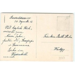 n°22767 - Fantaisie - C. Öhler - Glückliches Neujahr - Chats habillés allongés dans un sac de toile