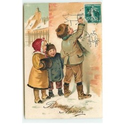 n°22775 - Carte Gaufrée -...