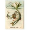 n°22779 - A & MB n°467 - 1er Avril - De la Part de qui ? - Deux poissons, l'un jouant de l'accordéon