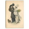 n°22808 - Illustrateur - MM Vienne n°1152 - Deux jeunes femmes se promenant avec un petit chien