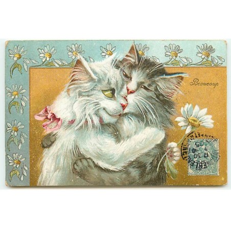 n°22814 - Illustrateur - Boulanger - Beaucoup - Chats se câlinant
