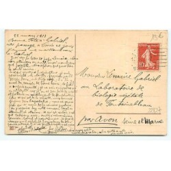 n°22827 - Carte Gaufrée - Joyeuses Pâques - Poussins conduisant des voitures