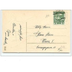 n°10078 - Carte Fantaisie Gaufrée - Angelots et Canon - 1er Janvier