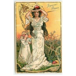 n°22864 - Carte Gaufrée -...