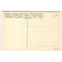 n°22872 - Carte Gaufrée - Noël - Fröhliche Weihnachten - Ange gardien portant du houx