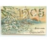 n°11543 - Carte Fantaisie - Bonne Année 1905 - Paysage Hivernal
