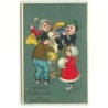n°22883 - Carte Gaufrée - Anniversaire - MSIB n°13969 - Fanfare d'enfants