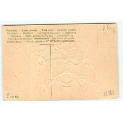 n°22889 - Carte Gaufrée - Fantaisie - Couple dans une voiture