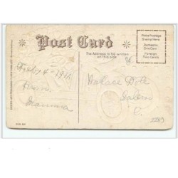 n°2289 - Carte Gaufrée - A Loving Thought - Angelots dans une voiture