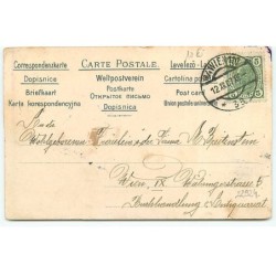 n°22924 - Fröhliche Weihnachten - Homme faisant le baise-main à une jeune femme près d'un sapin