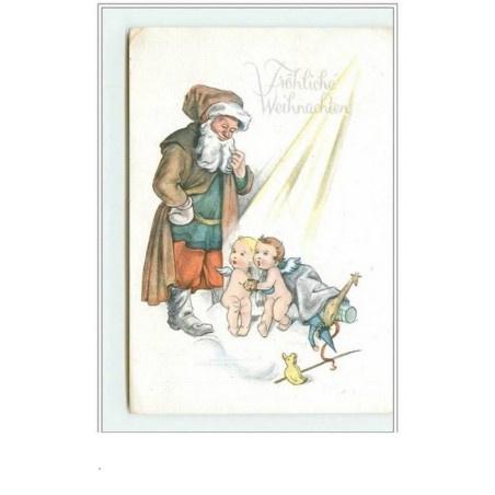 n°2295 - Fröhlichten Weihnachten - Père Noël et angelots