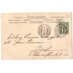 n°23007 - Fantaisie - Jeune femme de dos portant une robe bleue - Carte avec des Perles
