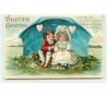 n°11581 - Carte Fantaisie Gaufrée - Valentine Greeting - Clapsaddle - Enfants sous un Parapluie