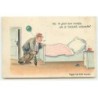 n°23011 - Carte à système - Hold to Light -Hij: Ik geef een rondje, ... - Femme mécontente dans son lit