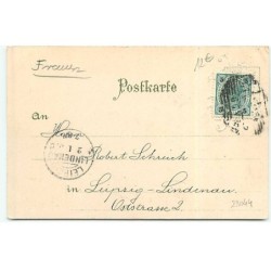 n°23044 - Nouvel An - Herzlichen Glückwunsch zum neuen Jahre - Jeune femme portant un chapeau avec des marguerites