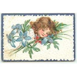 n°23050 - Carte Gaufrée -...
