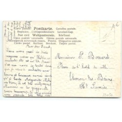 n°23050 - Carte Gaufrée - Style Brundage - Fillette dormant parmi des fleurs