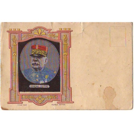 n°23051 - Carte Tissée Soie - Général Joffre - Carte vendue en l'état