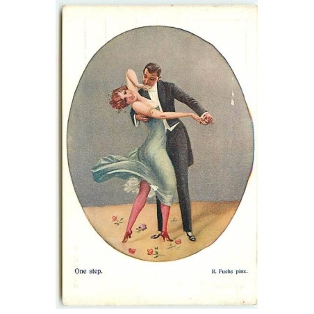 n°23057 - R. Fuchs pinx. - One Step - Couple dansant - Danse