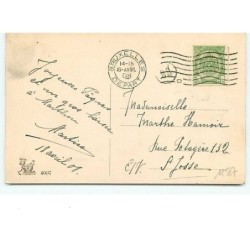 n°11587 - Carte Fantaisie - Heureuses Pâques - Fillette et Poussins