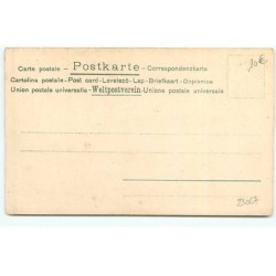 n°23067 - Fantaisie - Art Nouveau - Jeune femme rêvant - Nénuphar et Bateau