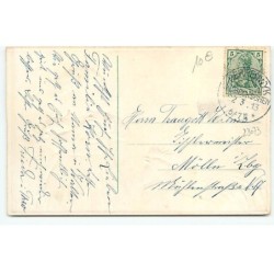 n°23073 - Carte Gaufrée - Pâques - Fröhliche Ostern - Coq regardant une fillette écalant un oeuf